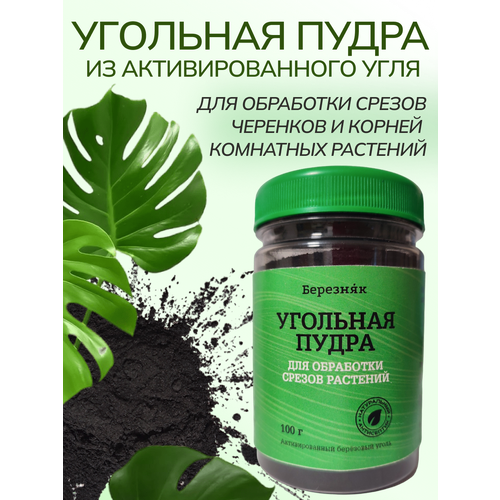 Угольная пудра для растений березняк 100 грамм