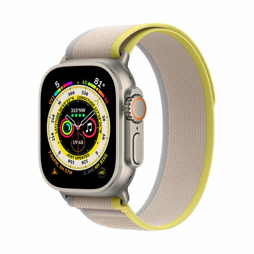 Apple Watch Ultra 49mm YellowBeige trail loop Titanium Case 96000₽