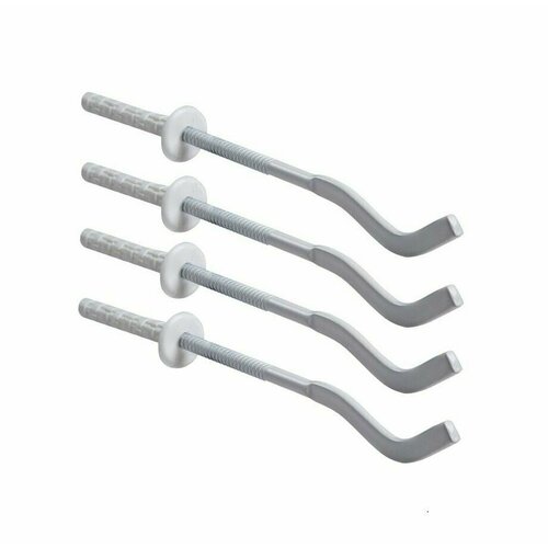 Кронштейн для радиатора штырьевой белый плоский 8 х 170 мм