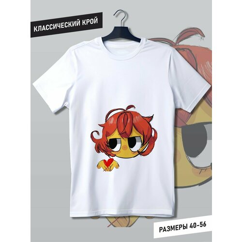 фото Футболка, размер l, белый будь на стиле