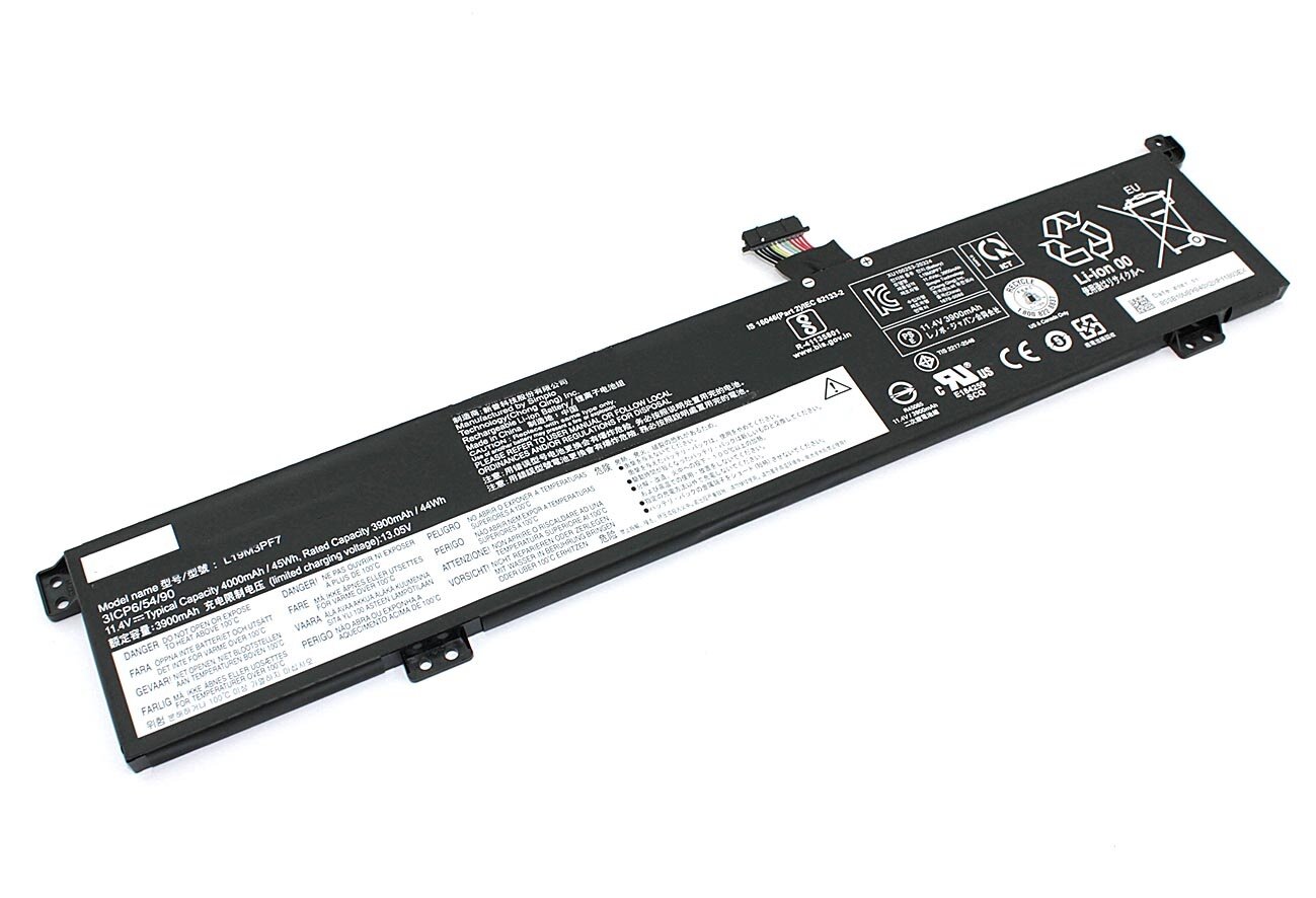 Аккумуляторная батарея для ноутбука Lenovo Ideapad Creator 5-15IMH05 (L19M3PF7) 11.4V 45Wh