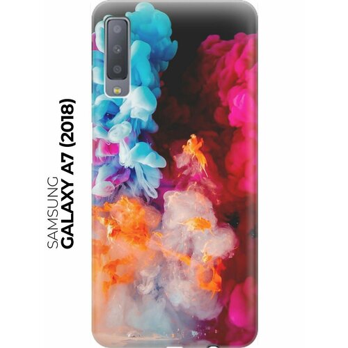 RE: PA Накладка Transparent для Samsung Galaxy A7 (2018) с принтом Разноцветный дым re pa накладка transparent для samsung galaxy s21 с принтом разноцветный дым