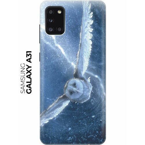 Чехол - накладка ArtColor для Samsung Galaxy A31 с принтом Сова в полёте чехол накладка artcolor для samsung galaxy s20 ultra с принтом сова в полёте