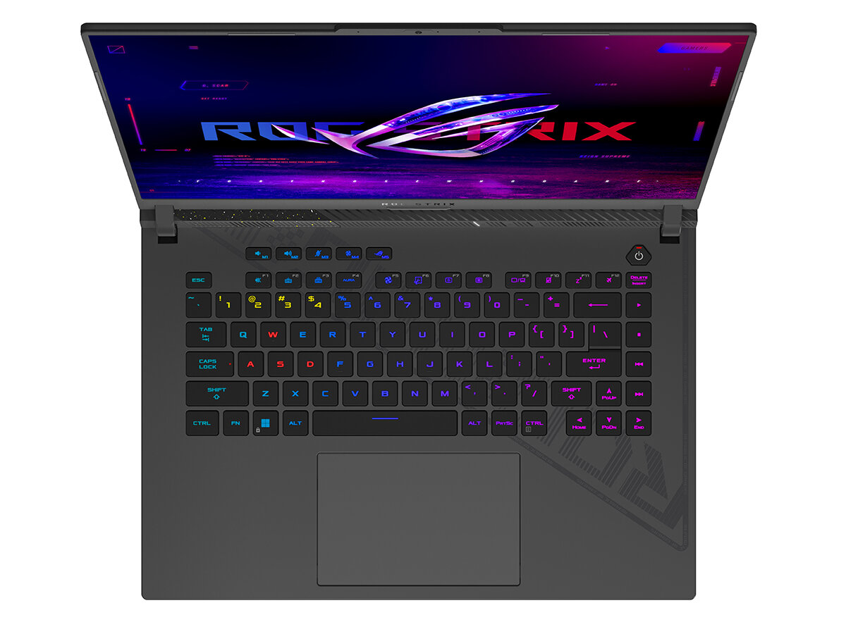 Ноутбук ASUS ROG Strix G16 2023 G614JI-N4148 90NR0D42-M00BK0 (16", Core i7 13650HX, 16Gb/ SSD 1024Gb, GeForce® RTX 4070 для ноутбуков) Серый - фото №2