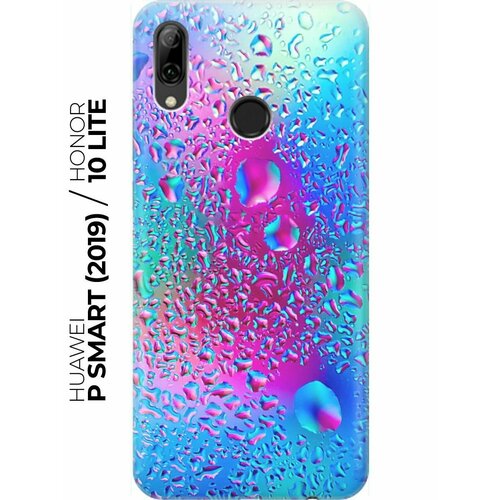 RE: PA Накладка Transparent для Huawei P Smart (2019) / Honor 10 Lite с принтом Капли на стекле re pa накладка transparent для huawei p smart 2019 honor 10 lite с принтом разноцветные капли красок