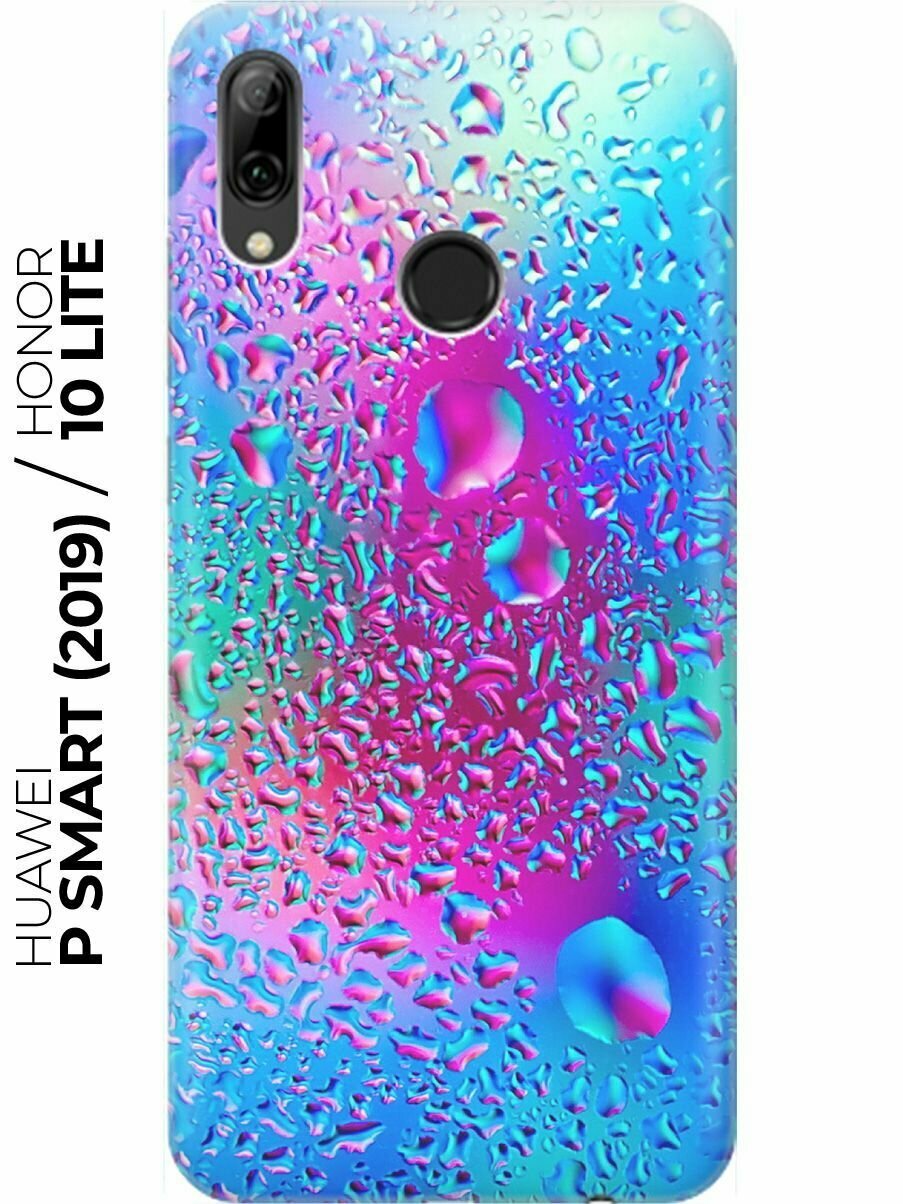 RE: PA Накладка Transparent для Huawei P Smart (2019) / Honor 10 Lite с принтом "Капли на стекле"
