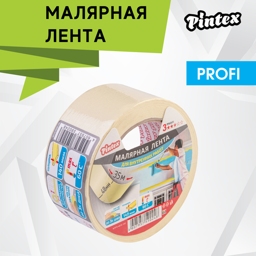 Лента малярная PINTEX 3* 48мм*35м /140