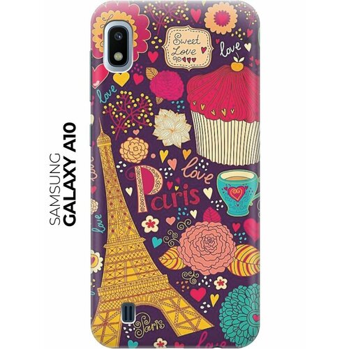 Чехол - накладка ArtColor для Samsung Galaxy A10 с принтом Love in Paris чехол накладка artcolor для samsung galaxy a01 core с принтом love in paris