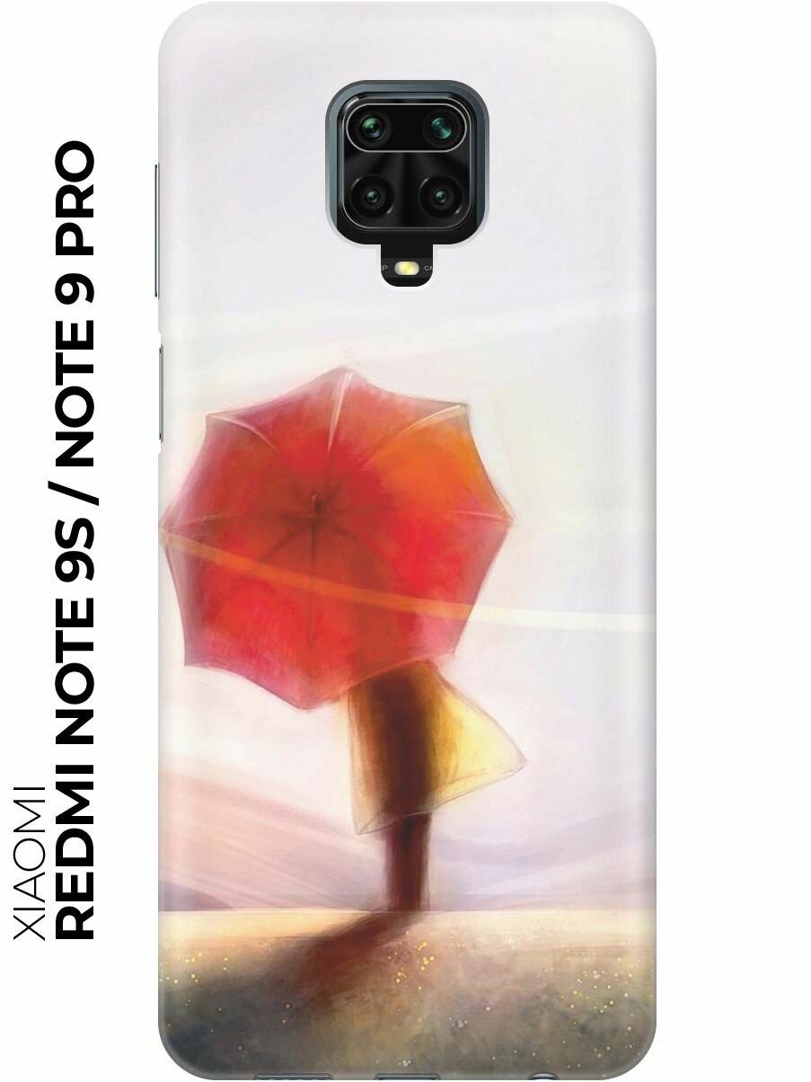 RE: PA Чехол - накладка ArtColor для Xiaomi Redmi Note 9S / Note 9 Pro с принтом "Красный зонтик"
