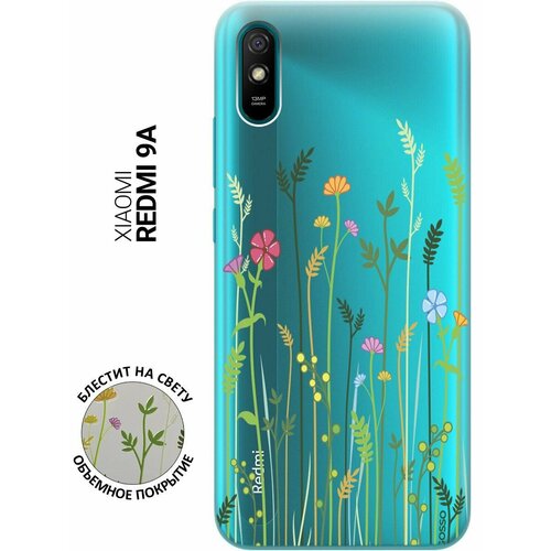 Ультратонкий силиконовый чехол-накладка ClearView 3D для Xiaomi Redmi 9A с принтом Flowers & Fern ультратонкий силиконовый чехол накладка clearview 3d для xiaomi redmi 9a с принтом space