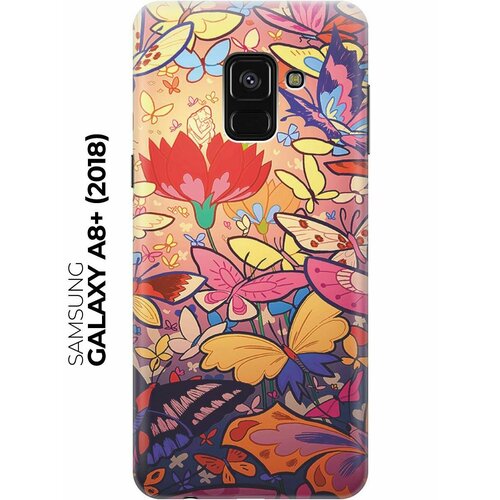 RE: PAЧехол - накладка ArtColor для Samsung Galaxy A8+ (2018) с принтом Красочный мир пластиковый чехол coffee time на samsung galaxy a8 2018 самсунг галакси а8 2018