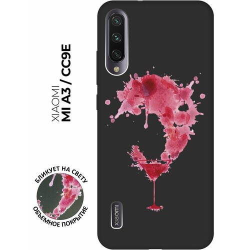 Матовый чехол Cocktail Splash для Xiaomi Mi A3 / CC9e / Сяоми Ми А3 / Ми СС9е с 3D эффектом черный пластиковый чехол любопытный енот на xiaomi mi cc9e сяоми ми сс9е