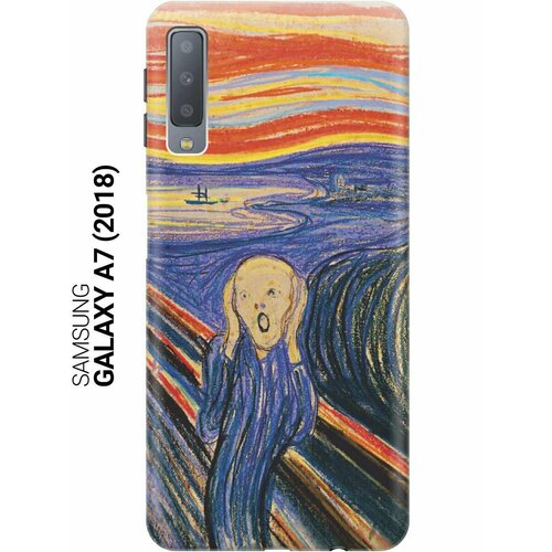 GOSSO Ультратонкий силиконовый чехол-накладка для Samsung Galaxy A7 (2018) с принтом Крик gosso ультратонкий силиконовый чехол накладка для samsung galaxy a7 2018 с принтом нежные цветы