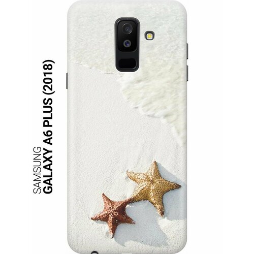 GOSSO Ультратонкий силиконовый чехол-накладка для Samsung Galaxy A6 Plus (2018) с принтом Две морские звезды gosso ультратонкий силиконовый чехол накладка для samsung galaxy j6 2018 с принтом две морские звезды