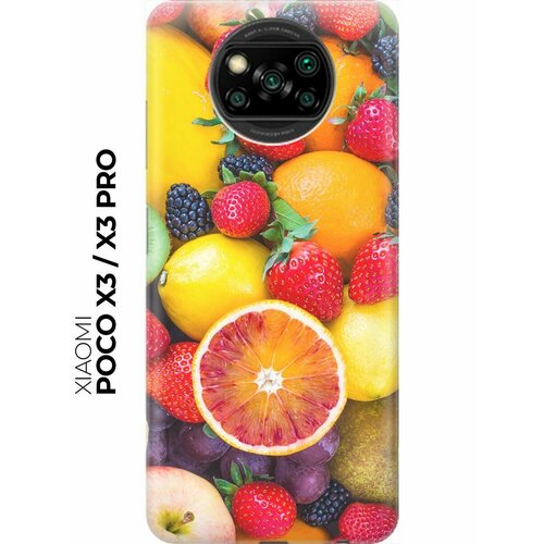 RE: PA Накладка Transparent для Xiaomi Poco X3 / X3 Pro с принтом Сочные фрукты