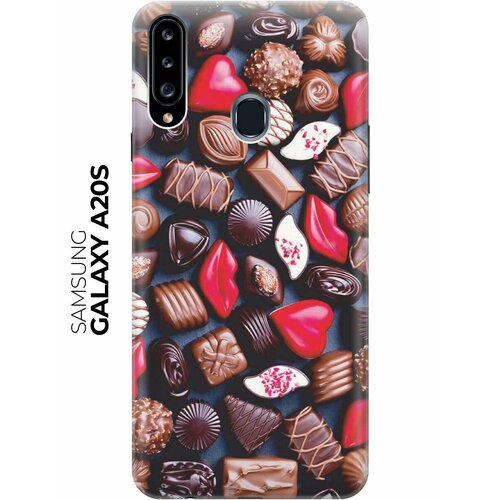Чехол - накладка ArtColor для Samsung Galaxy A20s с принтом Набор шоколада чехол накладка artcolor для samsung galaxy a20s с принтом дали