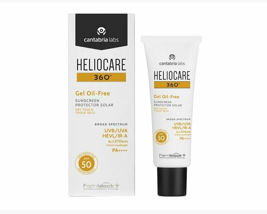 HELIOCARE 360 Gel Oil Free Dry Touch SPF 50 Sunscreen Солнцезащитный гель с SPF 50 для нормальной и жирной кожи, 50 мл