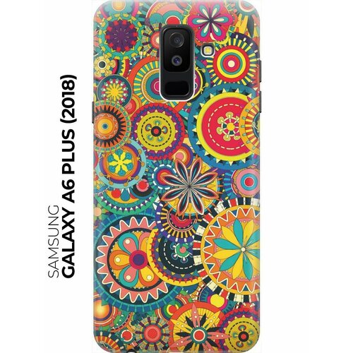 RE: PAЧехол - накладка ArtColor для Samsung Galaxy A6 Plus (2018) с принтом Яркий узор пластиковый чехол кот с факами на шелке на samsung galaxy a6 самсунг галакси а6 плюс