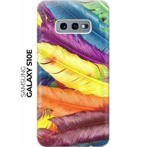 RE: PA Накладка Transparent для Samsung Galaxy S10e с принтом Разноцветные перья re pa накладка transparent для samsung galaxy m31s с принтом разноцветные перья