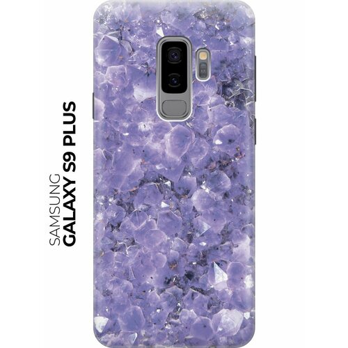 Силиконовый чехол Сиреневые камни на Samsung Galaxy S9+ / Самсунг С9 Плюс