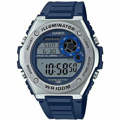 Наручные часы CASIO Collection MWD-100H-2A, синий casio mwd 100h 2a