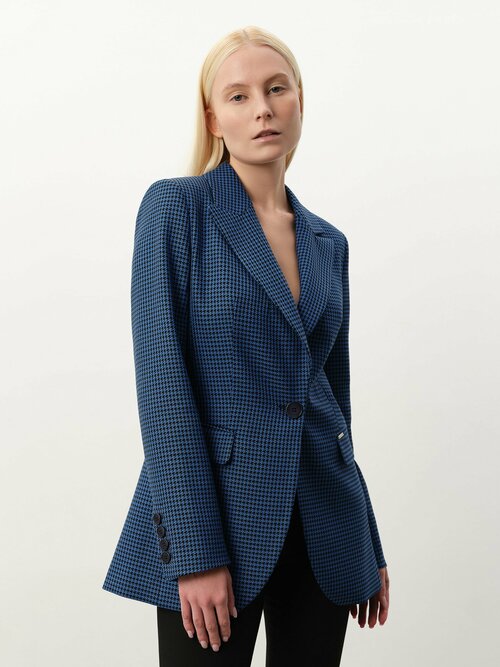 Пиджак ANNA PEKUN, размер XS, синий, черный