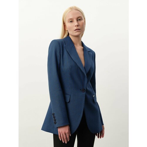 Пиджак ANNA PEKUN, размер XS, черный, синий