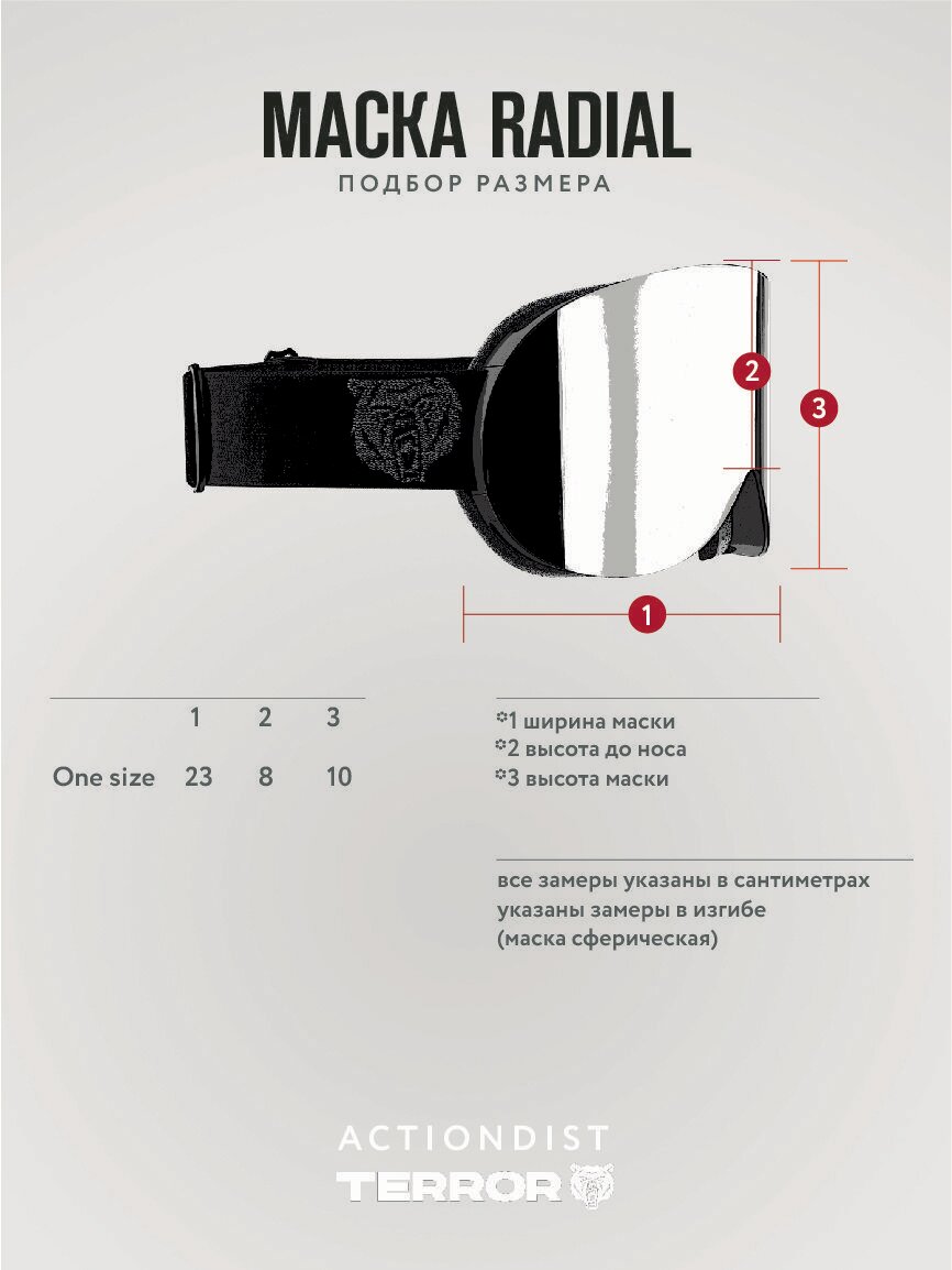 Маска горнолыжная TERROR Radial Green 2022 - фото №9