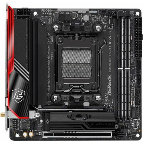 Материнская плата ASRock B650E PG-ITX WIFI Socket AM5 AMD B650 2xDDR5 1xPCI-E 16x 2xSATA III mini-ITX Retail 3215700₽
