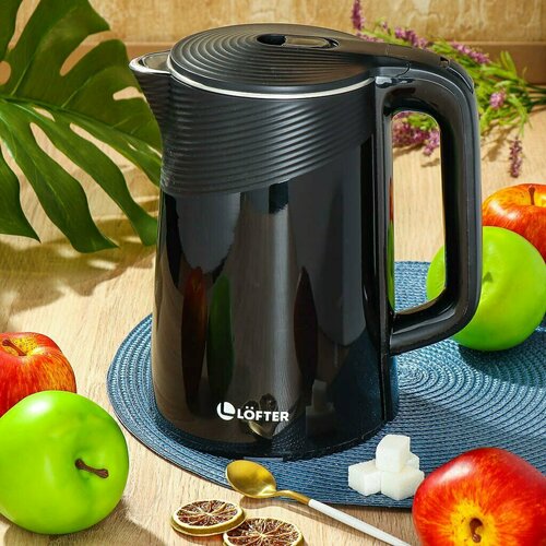 Чайник электрический Lofter B04-2 черный 2 л 1500 Вт скрытый нагревательный элемент металл 207000₽