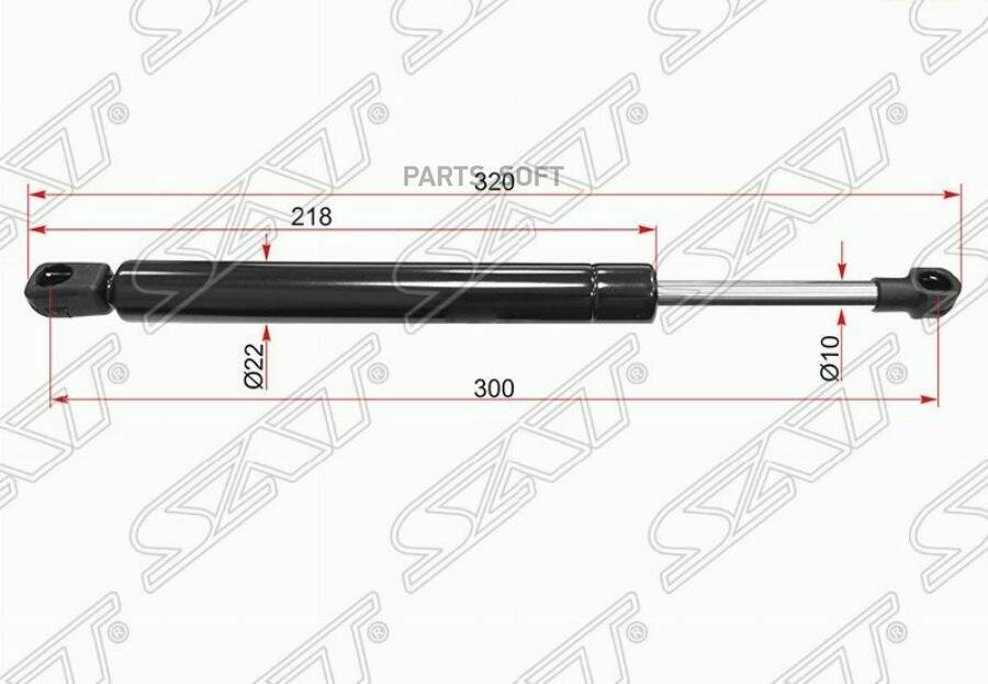Амортизатор багажника VW JETTA V 05- SAT ST1K5827550C | цена за 1 шт