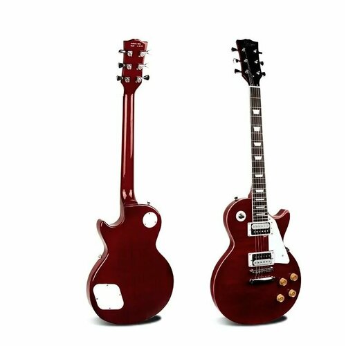 L-G9-P1-RD электрогитара 6 струн, корпус махагон с топом из фигурного клена, кленовый вклеенный гриф, 22 лада, , датчики HH, 2V, 2T, 3х позиционный переключатель, цвет RD (красный), Smiger