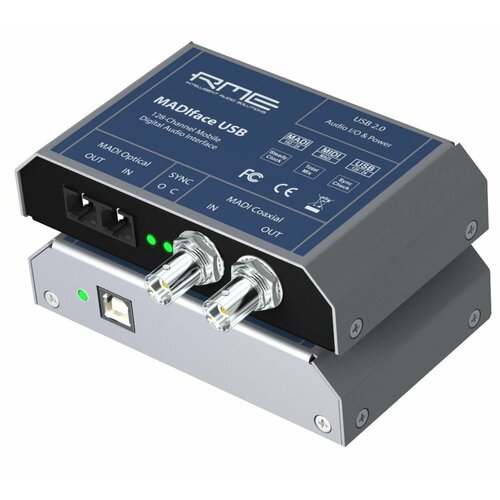 RME MADIface USB интерфейс USB мобильный 128-канальный (MADI оптический и коаксиальный), 192 кГц