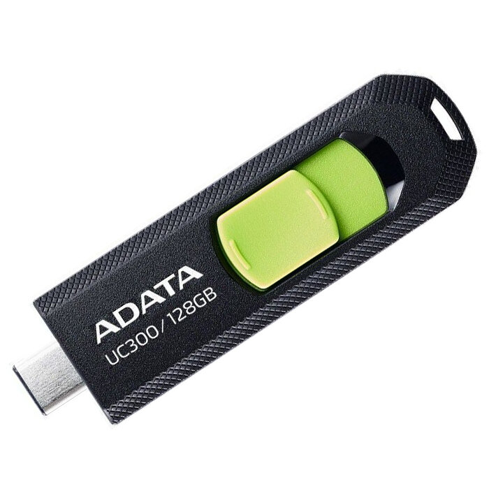 Флешка A-Data UC300 128ГБ USB3.2 черный/зеленый (ACHO-UC300-128G-RBK/GN) - фото №6