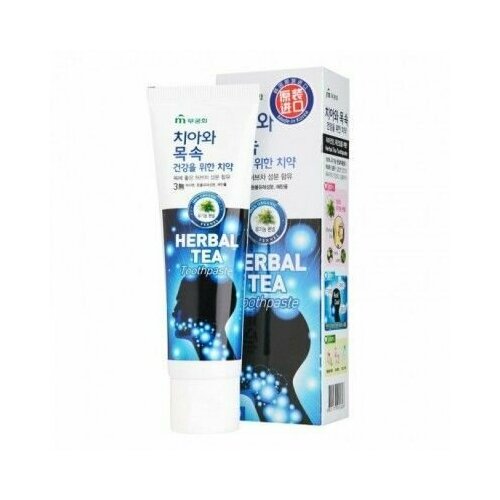 зубная паста с экстрактом зеленого чая binturong green tea thai herbal toothpaste 33 гр Mukunghwa Herbal tea Зубная паста с экстрактом травяного чая и фенхеля 110 гр