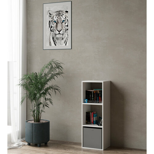 Стеллаж 3 секции, белый