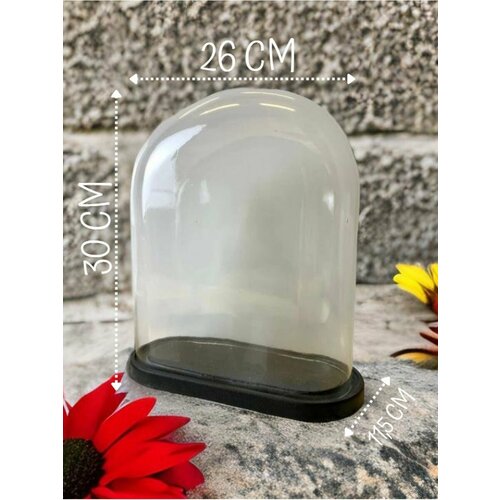 Декоративный Стеклянный клош Витрина для Фигурок Статуэток