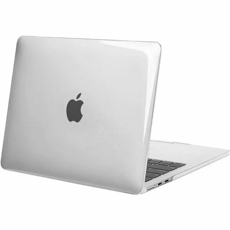 Чехол-накладка для MacBook Pro 13" (2016-2022) A1706 A1708 A1989 A2159 A2251 A2289 A2338 прозрачный пластик ударопрочный