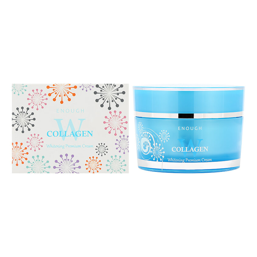 Enough W Collagen Whitening Essential Cream Крем для лица отбеливающий с коллагеном, 50 мл