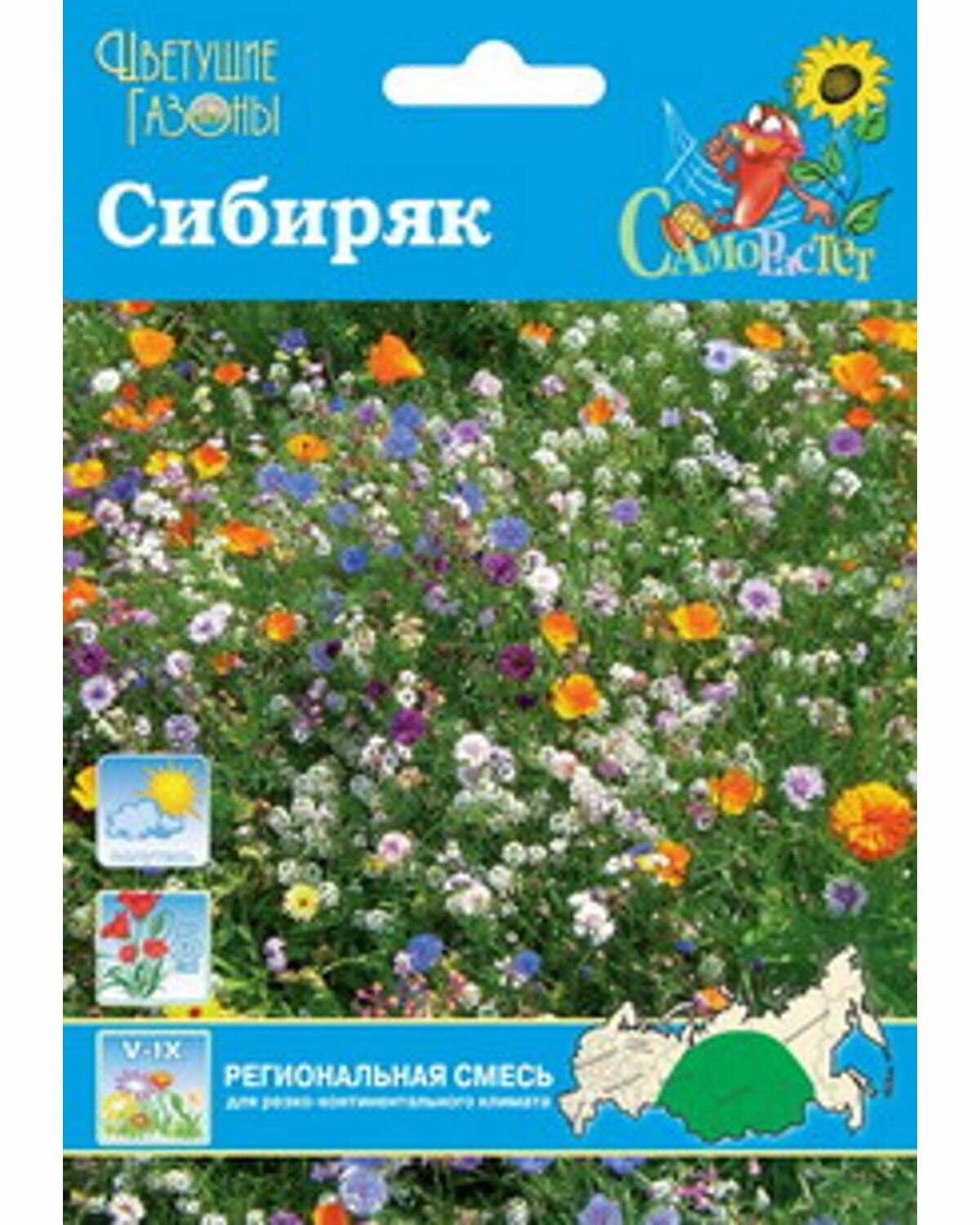 Газон цветущий Сибиряк 30г