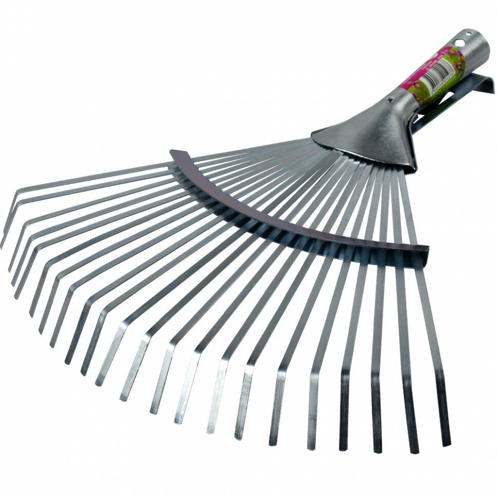 фото Грабли веерные 22 зубца без черенка металл Don Gazon 220500