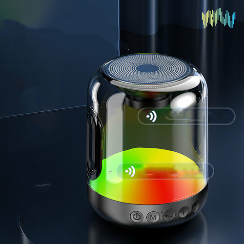 Портативная многофункциональная Bluetooth колонка MyPads D18 ночник с прозрачным корпусом светильник с красочным рельефным свечением 220000₽