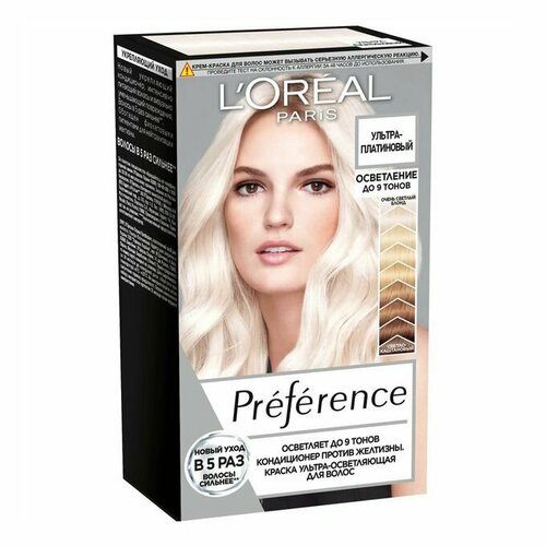 LOreal Paris Preference осветлитель для волос ультра-платиновый блонд 1583₽