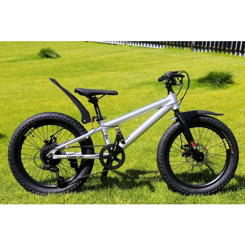 фото Велосипед фэтбайк fatbike richiesto tt103/7s 20" проходимый безопасный надежный , серый