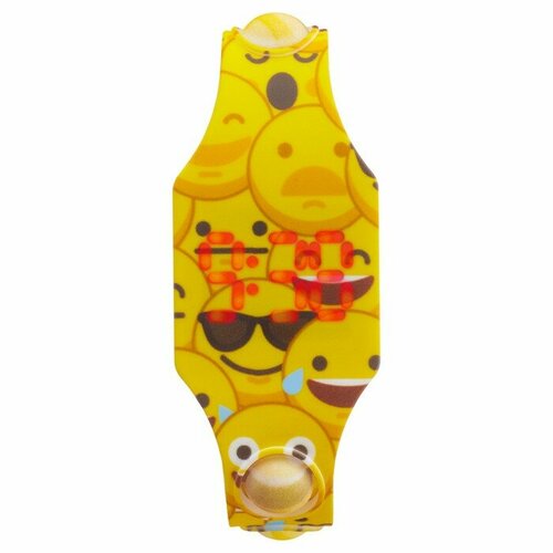 Часы наручные электронные детские Смайл ремешок pop-it l-225 см 47100₽