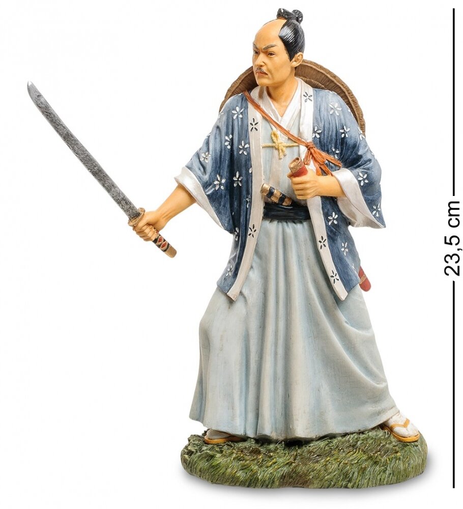 Статуэтка Veronese "Самурай с мечом" (color) WS-754