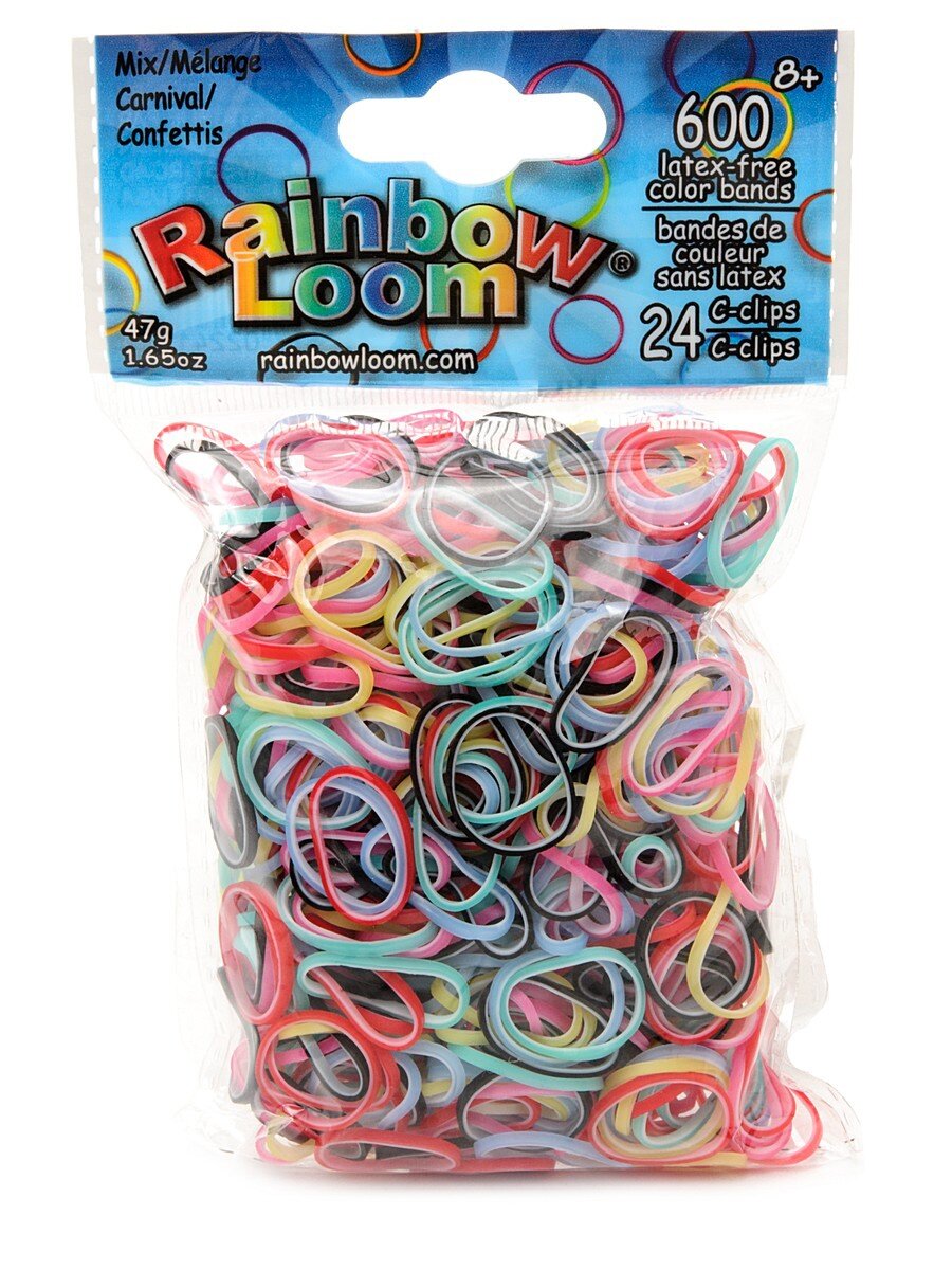 Rainbow Loom Резиночки для плетения браслетов RAINBOW LOOM Карнавал микс B0166