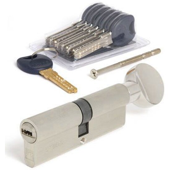 Цилиндр (Личинка замка) Apecs Premier CD-90-C-NI, никель, ключ-вертушка