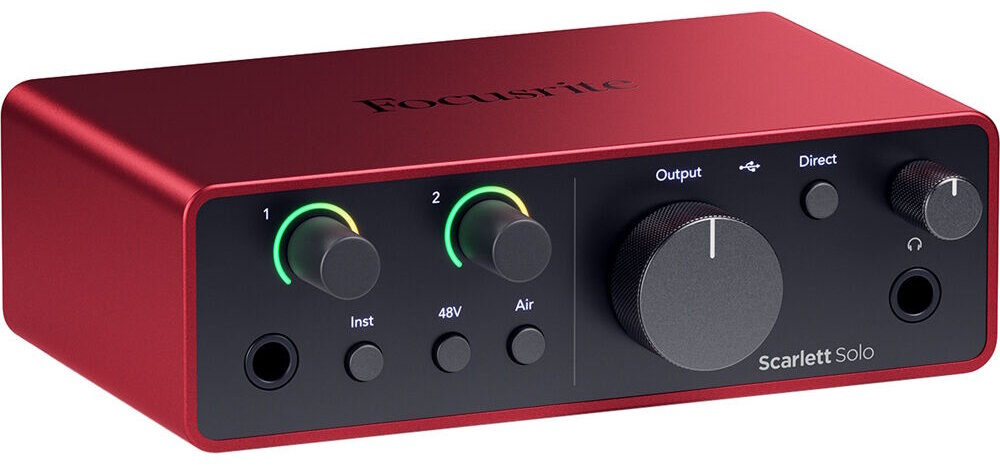 Звуковая карта Focusrite Scarlett Solo 4rd gen для USB