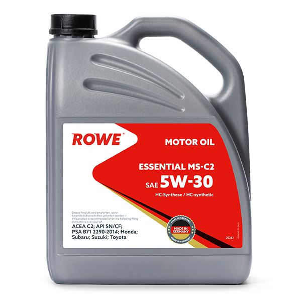 Моторное масло ROWE ESSENTIAL SAE 5W-30 MS-C2 синтетическое 4л